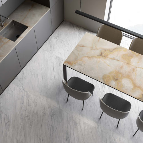 Carrelage en grès cérame - CARRARA  - Casalgrande Padana - poli / brillant / d'intérieur