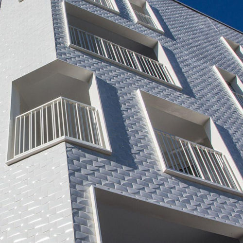Façade ventilée en grès cérame - Casalgrande Padana - grand format