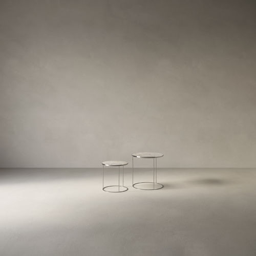 Table basse design minimaliste - convivialis_still-life_double-high.50 - Casalgrande Padana - en métal / en céramique / en grès cérame
