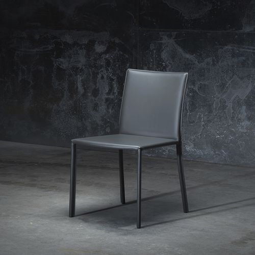 Chaise contemporaine - SUNRISE 236 - TRISS - d'intérieur / en cuir / tapissée