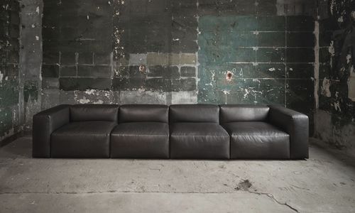 Canapé modulable - MONZA - TRISS - contemporain / en tissu / en cuir