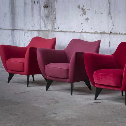 Fauteuil contemporain - NOLA - TRISS - en cuir / en tissu / jaune