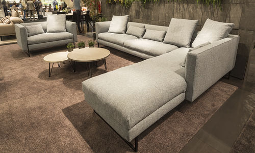 Canapé modulable - VARENNA - TRISS - contemporain / en tissu / en cuir