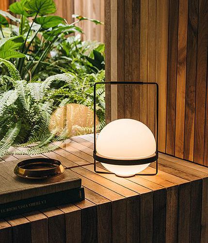 Lampe en verre soufflé - Palma - VIBIA LIGHTING - de table / en aluminium / contemporaine