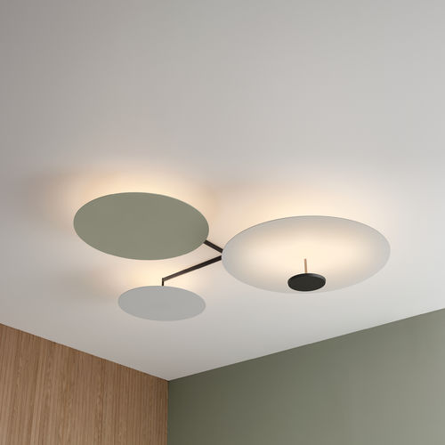 Plafonnier contemporain - Flat - VIBIA LIGHTING - rond / en aluminium / en acier