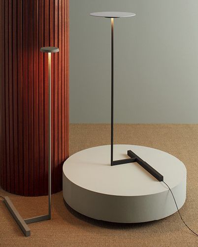 Lampe de sol - Flat - VIBIA LIGHTING - en aluminium / en acier / en polycarbonate