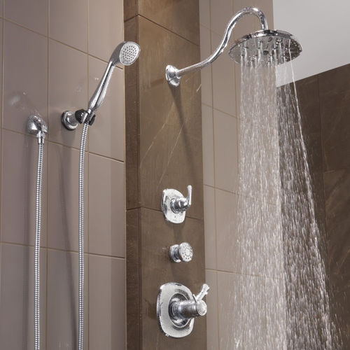 Pommeau de douche mural - ADDISON® : T17T292 - Delta - rond / pluie / thermostatique