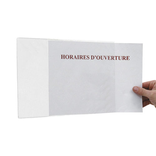 Panneau signalétique mural - PA1057 - EDIMETA - en PVC / d'intérieur