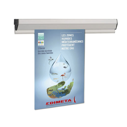 Panneau d'affichage mural - 1007;1031;1058;1088;1118 - EDIMETA - pour intérieur / adhésif / en aluminium