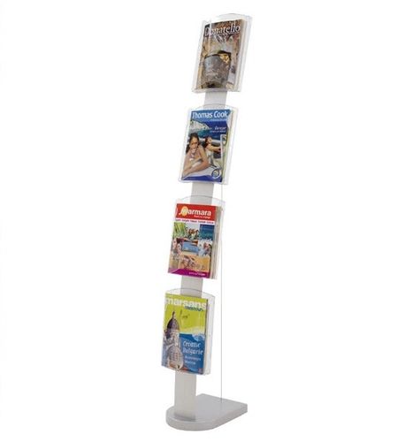 Porte-brochures sur pied - 216401 - EDIMETA - en aluminium / pour commerce