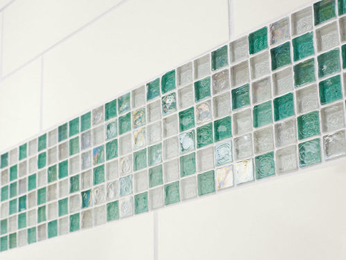 Mosaïque en verre - ORIGINS GLASS : AIR BLEND - Crossville - texturée / d'intérieur / de cuisine