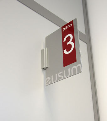 Plaque signalétique au sol - AQUA - SEBERG - en aluminium / d'intérieur