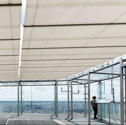 Membrane d'étanchéité contre les UV - SOLTIS 502 PROOF  - Serge Ferrari ARCHITECTURE - pour structure tendue / pour marquise / pour store intérieur