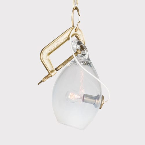 Suspension - CLAMP CL.01.01 - Triode Design - en laiton / en verre / contemporaine