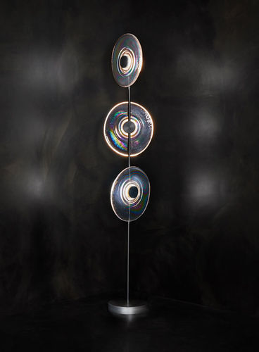 Lampe sur pied - RADIANT - Triode Design - en métal / en verre / contemporaine