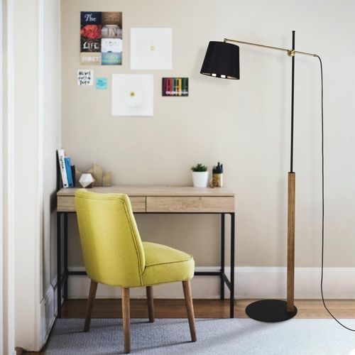 Lampe sur pied - Alejandra - Home Switch Home - Thawaru - en métal / en tissu / en bois