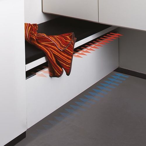 Convecteur à eau chaude - BUILT-IN WALL HYBRID - JAGA - contemporain / en métal / blanc