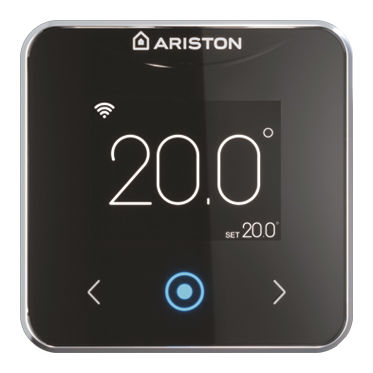 Thermostat pour chauffage - CUBE S NET - Ariston - d'ambiance / mural / noir