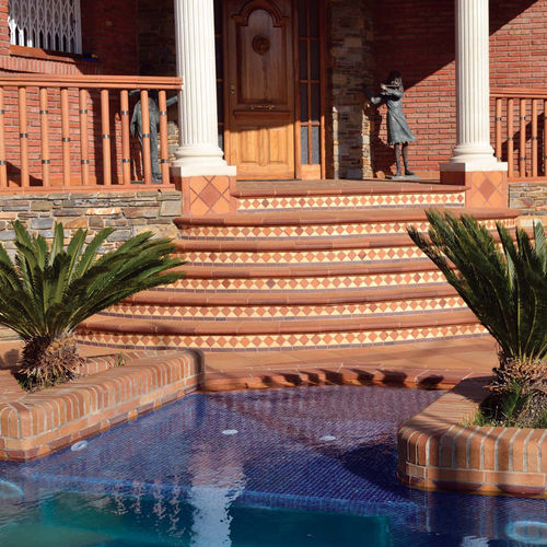 Balustrade en terracotta - NATURAL B - TERRAKLINKER - GRES DE BREDA - d'extérieur / pour terrasse / pour escalier