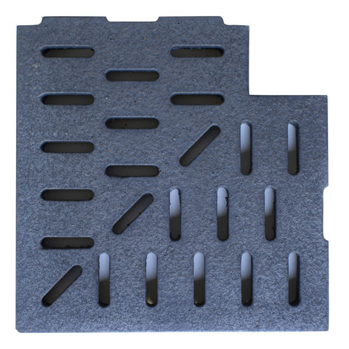Grille de drainage en céramique - BASALTO - TERRAKLINKER - GRES DE BREDA - pour piscine / d'angle