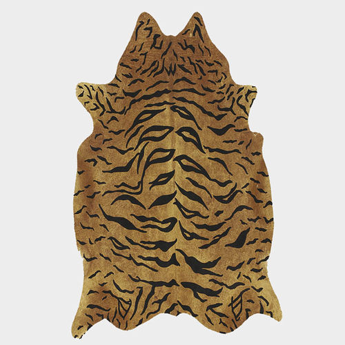 Tapis contemporain - COW 04 - TISCA ITALIA - à motif animalier / en cuir / en peau de vache
