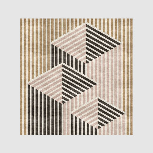 Tapis contemporain - H-BAORI HILL  - TISCA ITALIA - à rayures / en laine / en viscose
