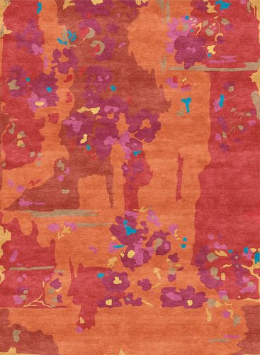 Tapis contemporain - H-FLORAL - TISCA ITALIA - à fleurs / en laine / en viscose