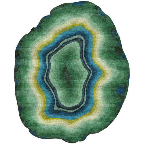 Tapis contemporain - H-AGATE - TISCA ITALIA - à motif / en laine / en viscose