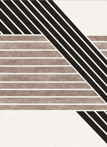 Tapis contemporain - H-INTERLOCK - TISCA ITALIA - à rayures / en laine / en viscose