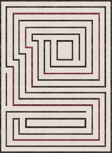 Tapis contemporain - H-KATE - TISCA ITALIA - à rayures / en laine / en viscose