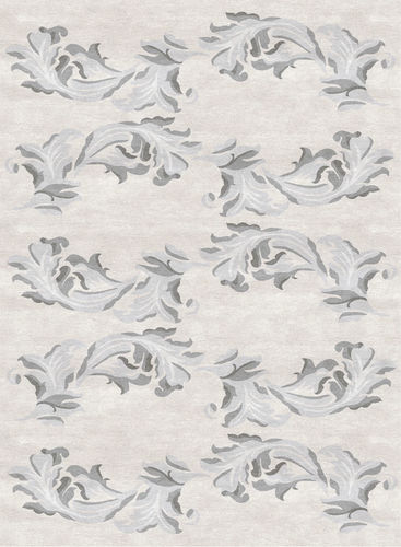 Tapis contemporain - H-LEAVES - TISCA ITALIA - à fleurs / en laine / en viscose