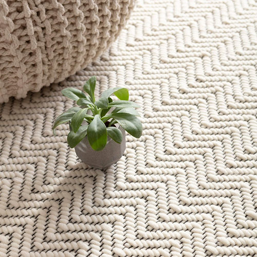 Tapis contemporain - Zig Zag - TISCA ITALIA - à rayures / en laine de Nouvelle Zélande / carré