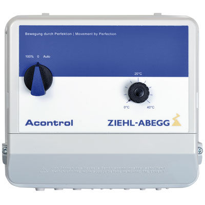 Régulateur de vitesse pour ventilation - ACONTROL - ZIEHL-ABEGG AG - de réglage / universel