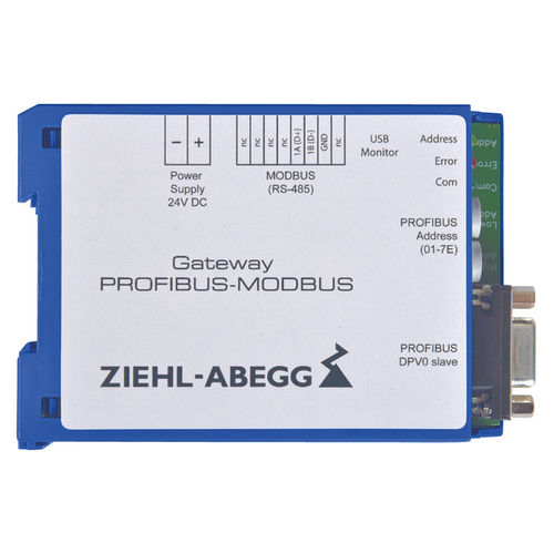 Module d'interface passerelle - NETCON - ZIEHL-ABEGG AG - sur rail DIN / USB / ProfiNet
