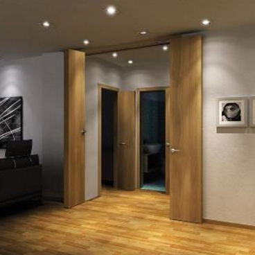 Porte d'intérieur - COMPACK® LIVING - Ewins - en bois / battante / pliante