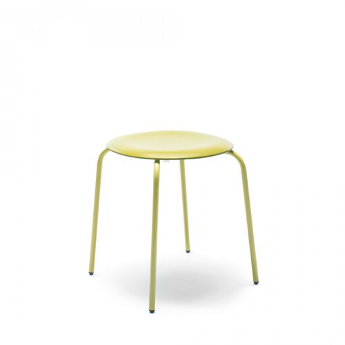 Tabouret contemporain - PRO - Flötotto Einrichtungssysteme GmbH - en cuir / en polypropylène / avec piètement en acier peint