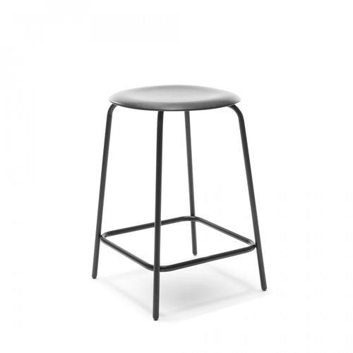 Tabouret de bar contemporain - PRO - Flötotto Einrichtungssysteme GmbH - en cuir / en polypropylène / avec piètement en métal peint