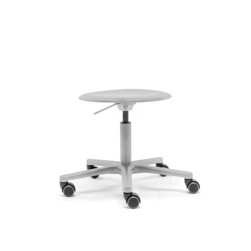 Tabouret contemporain - PRO - Flötotto Einrichtungssysteme GmbH - en polypropylène / avec piètement en aluminium / à roulettes