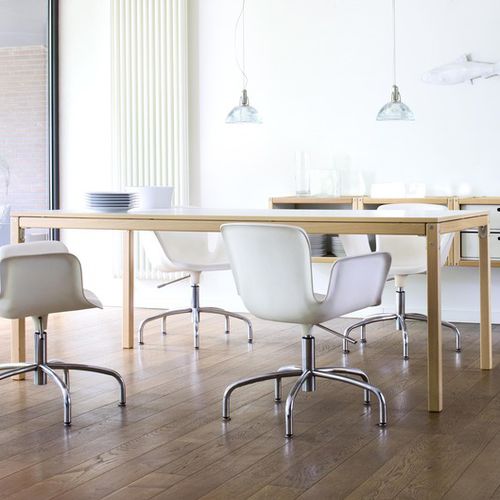 Table à manger contemporaine - PROFILSYSTEM - Flötotto Einrichtungssysteme GmbH - en hêtre / avec piètement en bois / rectangulaire