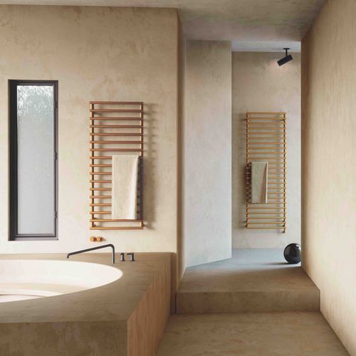 Sèche-serviettes à eau chaude - SMART 25 - TUBES - électrique / contemporain / en acier