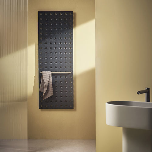 Sèche-serviettes électrique - GRID BAGNO - TUBES - contemporain / aluminium / noir