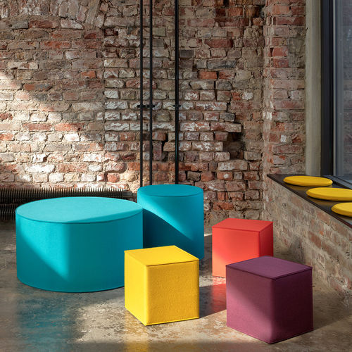 Pouf contemporain - RONDO - Hey Sign - en feutre / rond / modulable