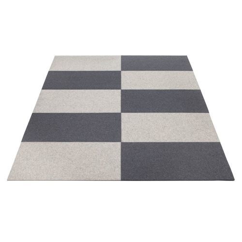 Tapis contemporain - Field - Hey Sign - à carreaux / en feutre / rectangulaire