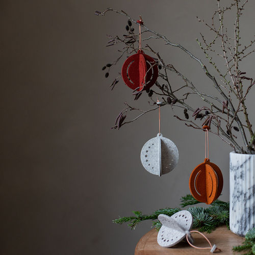 Décoration pour arbre de Noël en feutre - Hey Sign - résidentielle