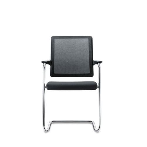 Chaise visiteur contemporaine - GOAL-AIR - Interstuhl Büromöbel GmbH & Co. KG - d'intérieur / en cuir / en résille