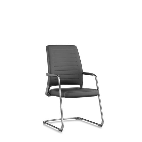 Chaise visiteur contemporaine - VINTAGEIS5 - Interstuhl Büromöbel GmbH & Co. KG - d'intérieur / en cuir / en tissu