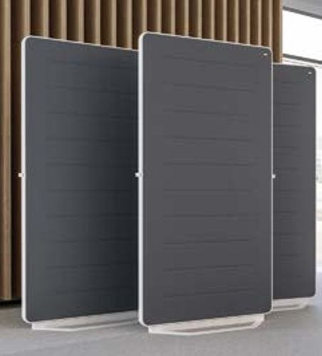 Séparateur de bureau au sol - HUB - Interstuhl Büromöbel GmbH & Co. KG - auto-portant / en tissu / en aluminium