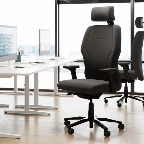 Fauteuil de direction contemporain - XXLIS5 - Interstuhl Büromöbel GmbH & Co. KG - en cuir / en aluminium / à hauteur réglable