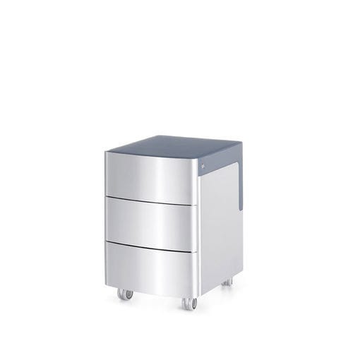 Caisson de bureau aluminium - SILVER - Interstuhl Büromöbel GmbH & Co. KG - à 3 tiroirs / mobile