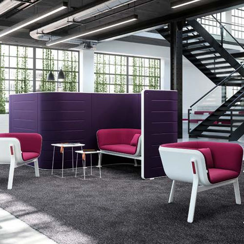 Cellule de concentration modulaire - HUB - Interstuhl Büromöbel GmbH & Co. KG - aluminium / en tissu